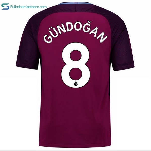 Camiseta Manchester City 2ª Gundogan 2017/18